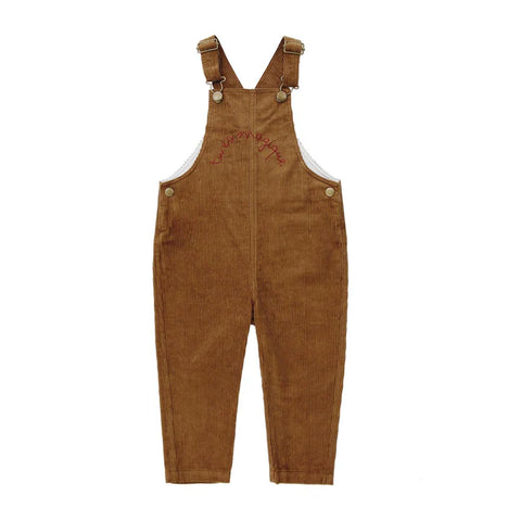 Coco Blanc Tan Corduroy Long Overalls