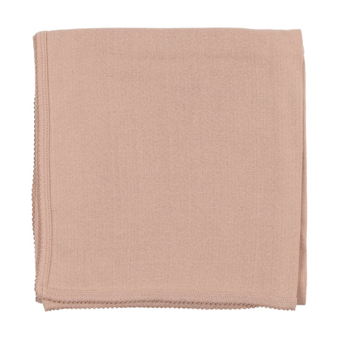 Lilette Shell Pink Pinpoint Blanket