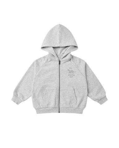 Rylee & Cru Heathered Ash Zip Raglan Hoodie