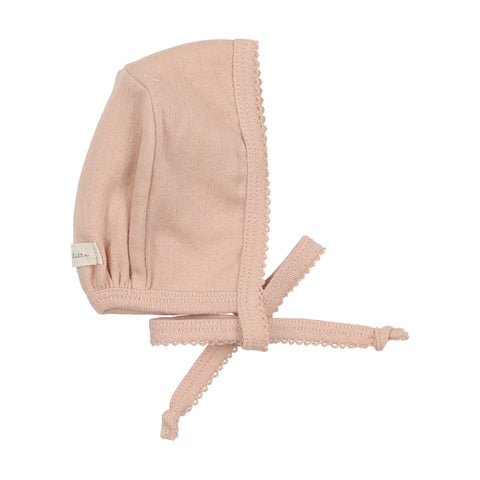 Lilette Shell Pink Pinpoint Bonnet