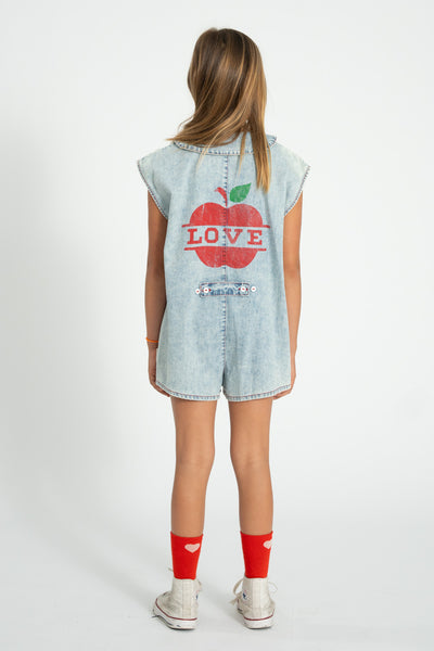 piupiuchick denim dress Piupiuchick Light Blue Washed Denim Strap Dress
