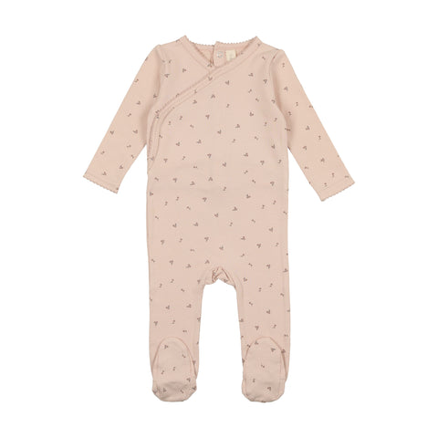 Lilette Printed Wrapover Footie Florette