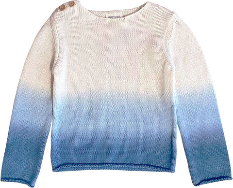 Louise Louise Bobby Blue Dip Dye Blue Pullover