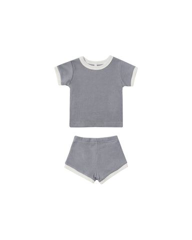 Quincy Mae Lagoon Waffle Shortie Set