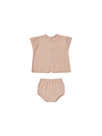Quincy Mae Blush Penny Knit Set