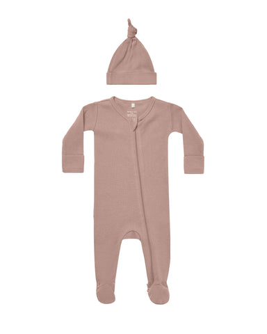 Quincy Mae Mauve Waffle Sleep Set