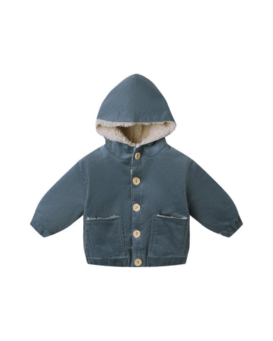Quincy Mae Ocean Corduroy Hooded Jacket