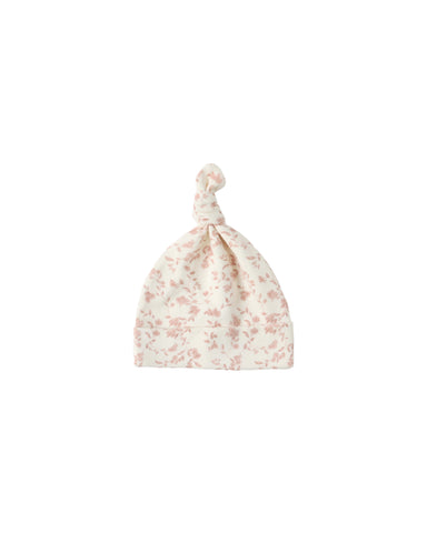 Quincy Mae Ivory French Garden Knotted Baby Hat