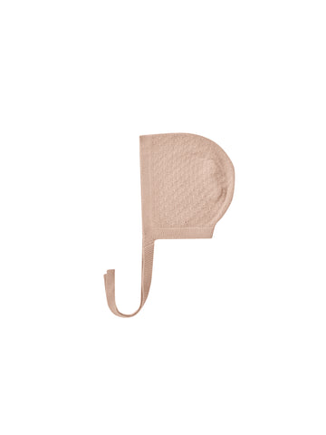 Quincy Mae Blush Knit Bonnet