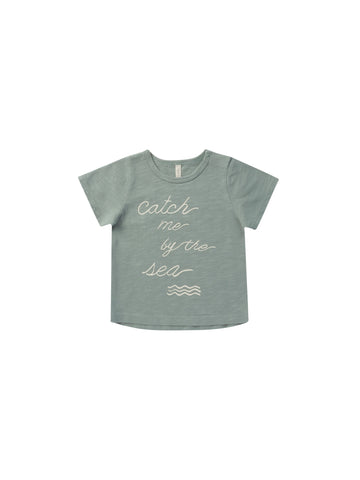 Rylee & Cru Aqua Catch Me By The Sea Basic Tee
