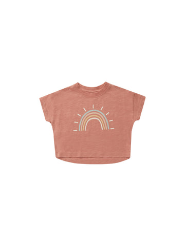 Rylee & Cru Lipstick Rainbow Boxy Tee