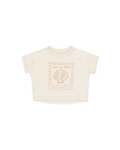 Rylee & Cru Natural Seashell Boxy Tee