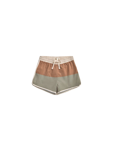 Rylee & Cru Color Block Swim Trunk