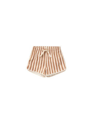 Rylee & Cru Clay Stripe Swim Trunk