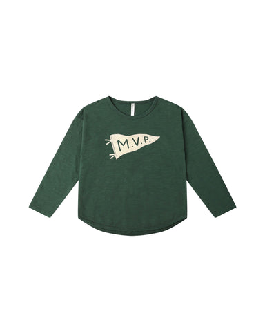 Rylee & Cru Green MVP Long Sleeve Tee