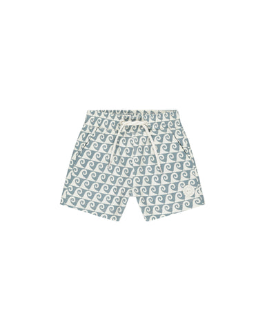 Rylee & Cru Ivory Ocean Waves Boardshort