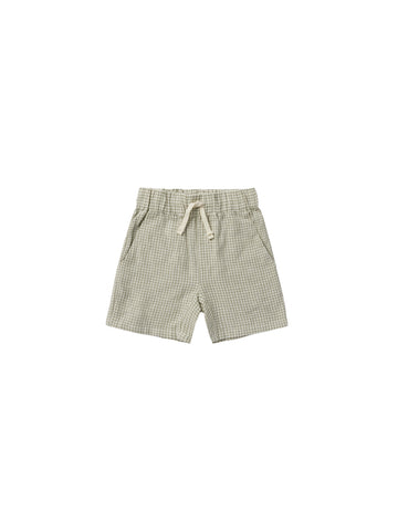 Rylee & Cru Sage Gingham Bermuda Short
