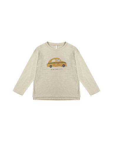 Rylee & Cru Stone Taxi Raw Edge Long Sleeve Tee