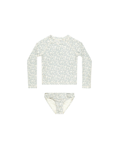 Rylee & Cru Ivory Blossom Maryn Rashguard Set