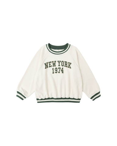 Rylee & Cru Natural New York Oversized Raglan Sweatshirt