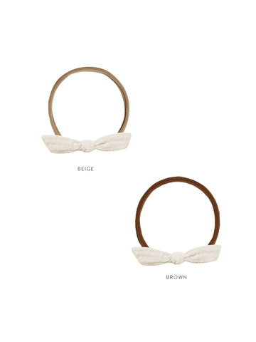 Rylee & Cru Ivory Little Knot Headband