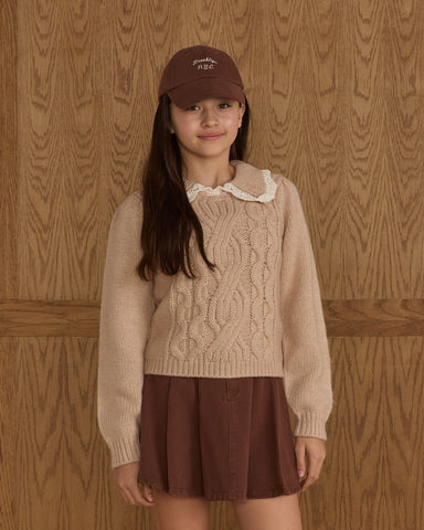 Rylee & Cru Teens Heathered Antique Alice Sweater