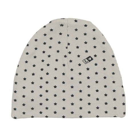 Lilette Ribbed Star Beanie Cloud / Navy