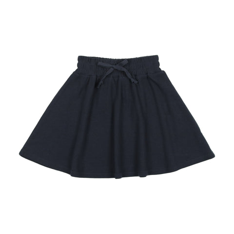 Lil Legs Navy Ribbed Skirt