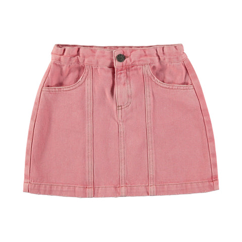 Tocoto Vintage Pink Longer Twill Skirt