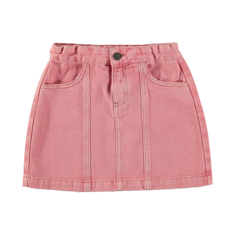 Tocoto Vintage Pink Twill Mini Skirt