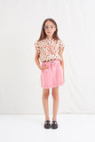 Tocoto Vintage Pink Twill Mini Skirt