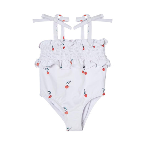 Tocoto Vintage Baby Off White Cherry Swimsuit