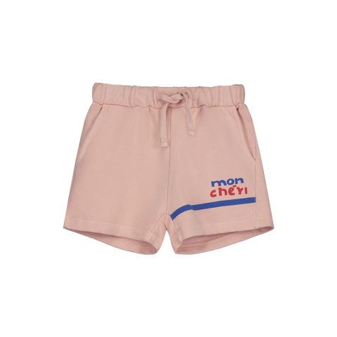 Bonmot Tan Rose Mon Cheri Fleece Short