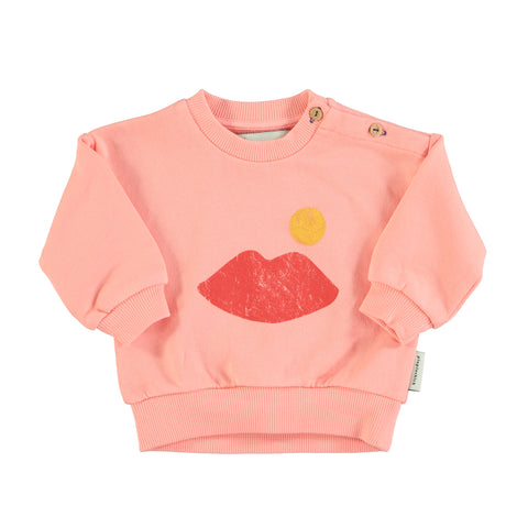 Piupiuchick Coral With Lips Sweatshirt