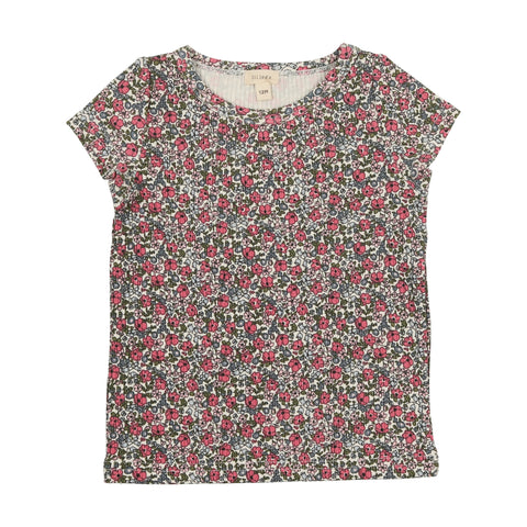 Lil Legs Pink Floral Short Sleeve Tee