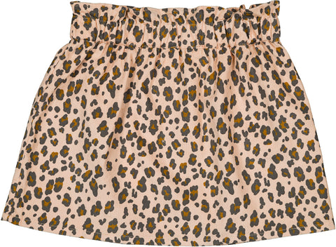 Louis Louise Beige Corduroy Leopard Print Zippa Skirt