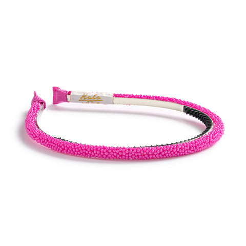 Halo Luxe Hot Pink Sprinkle Pearl Headband