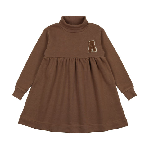 Lil Legs Camel Sweatshirt Dress