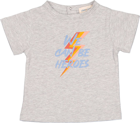 Louise Louise Baby Grey Marl Heroes Tom T-shirt