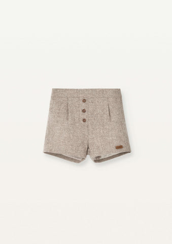 Popelin Stone Woolen Shorts