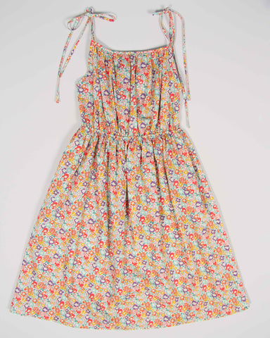 Tangerine Michelle Lined Liberty Tied Dress