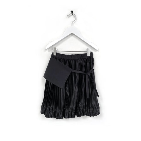 Anja Schwerbrock Black Satin Tori Skirt