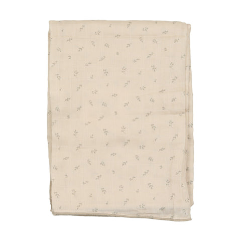 Lilette Cream & Sage Twig Swaddle