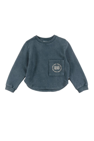 Loud Apparel Green Storm Marble Brother Sweatshirt