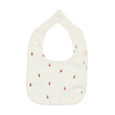 Lilette White & Red Very Berry Bib