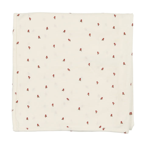 Lilette White & Red Very Berry Blanket