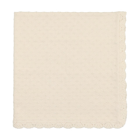 Lilette Ecru Vintage Knit Blanket