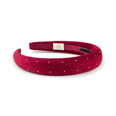 Halo Luxe Scarlet Vivienne Studded Velveteen Headband