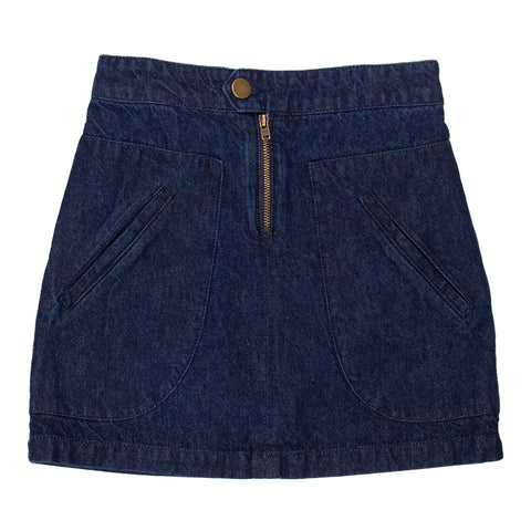 Wynken Mid Blue Denim Riga Skirt