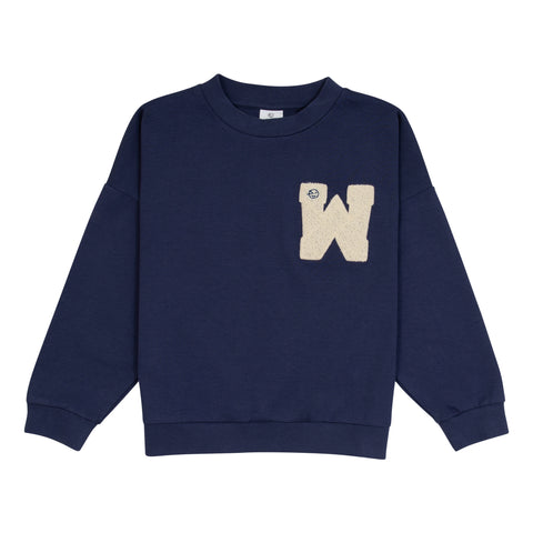 Wynken Navy W Sweatshirt